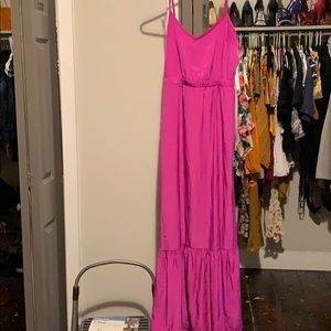 Hot pink maxi dress